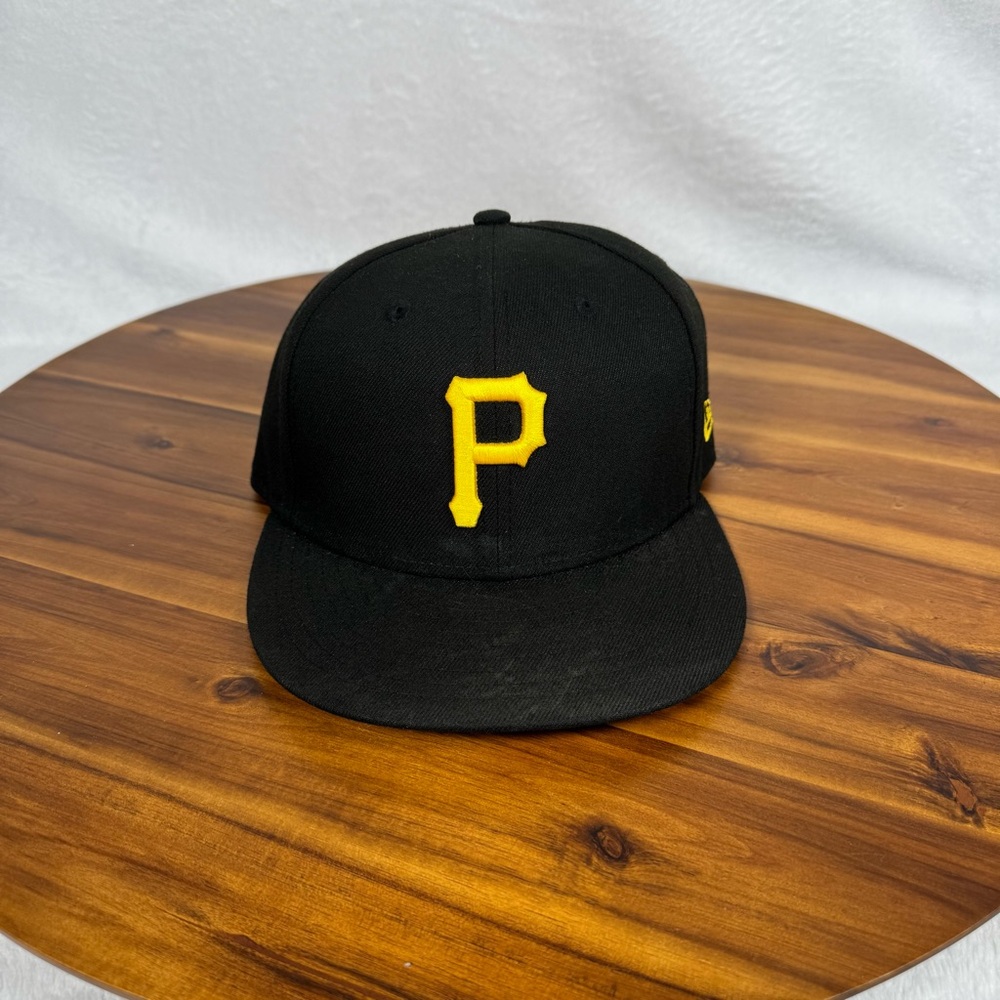 New Era Black P Cap with Yellow Emblem